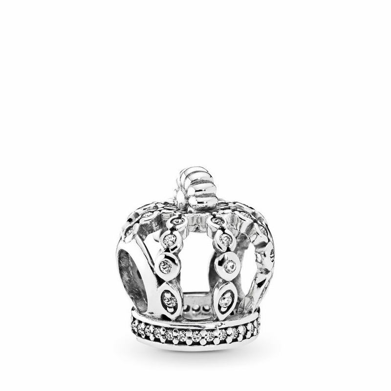 Pandora Fairytale Crown Charm - Sterling Silver/Cubic Zirconia - Canada | ES1321HT